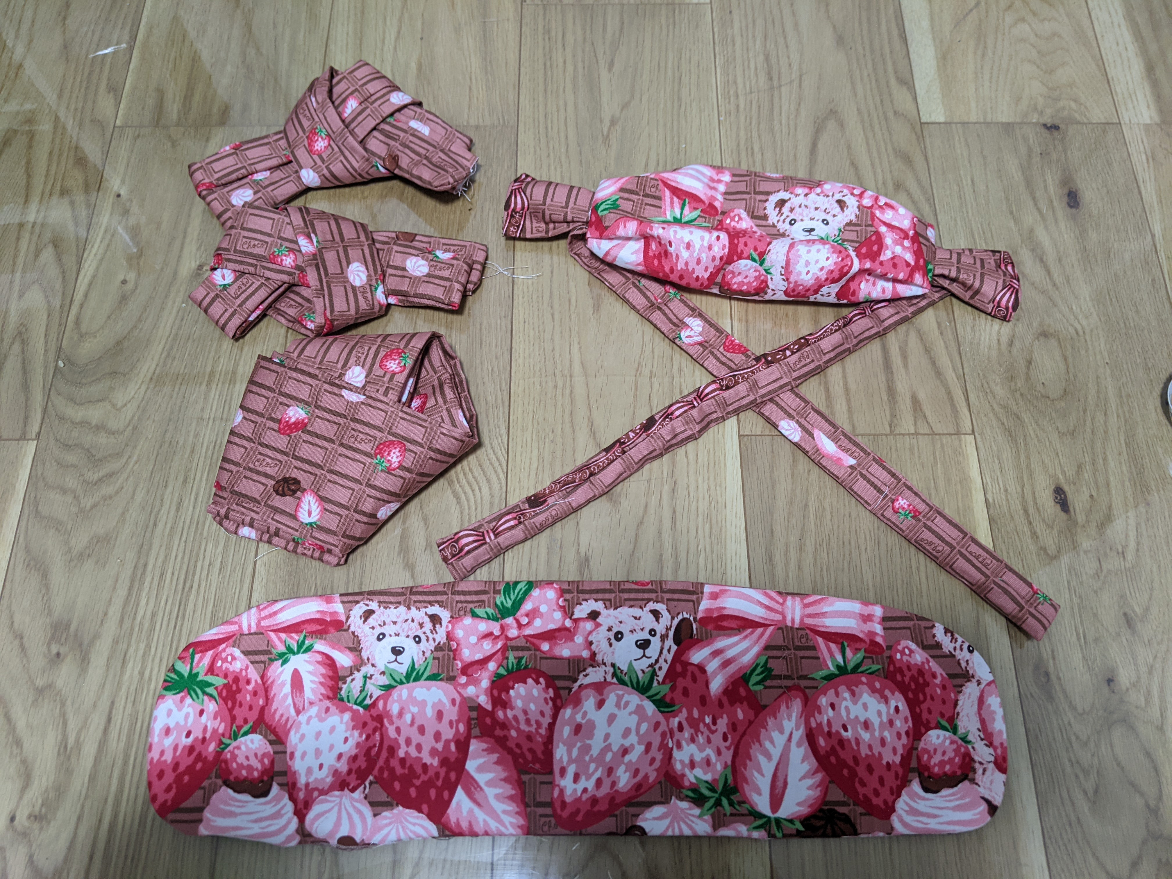 ストロベリーベア柄 着付けセット【出品限り】