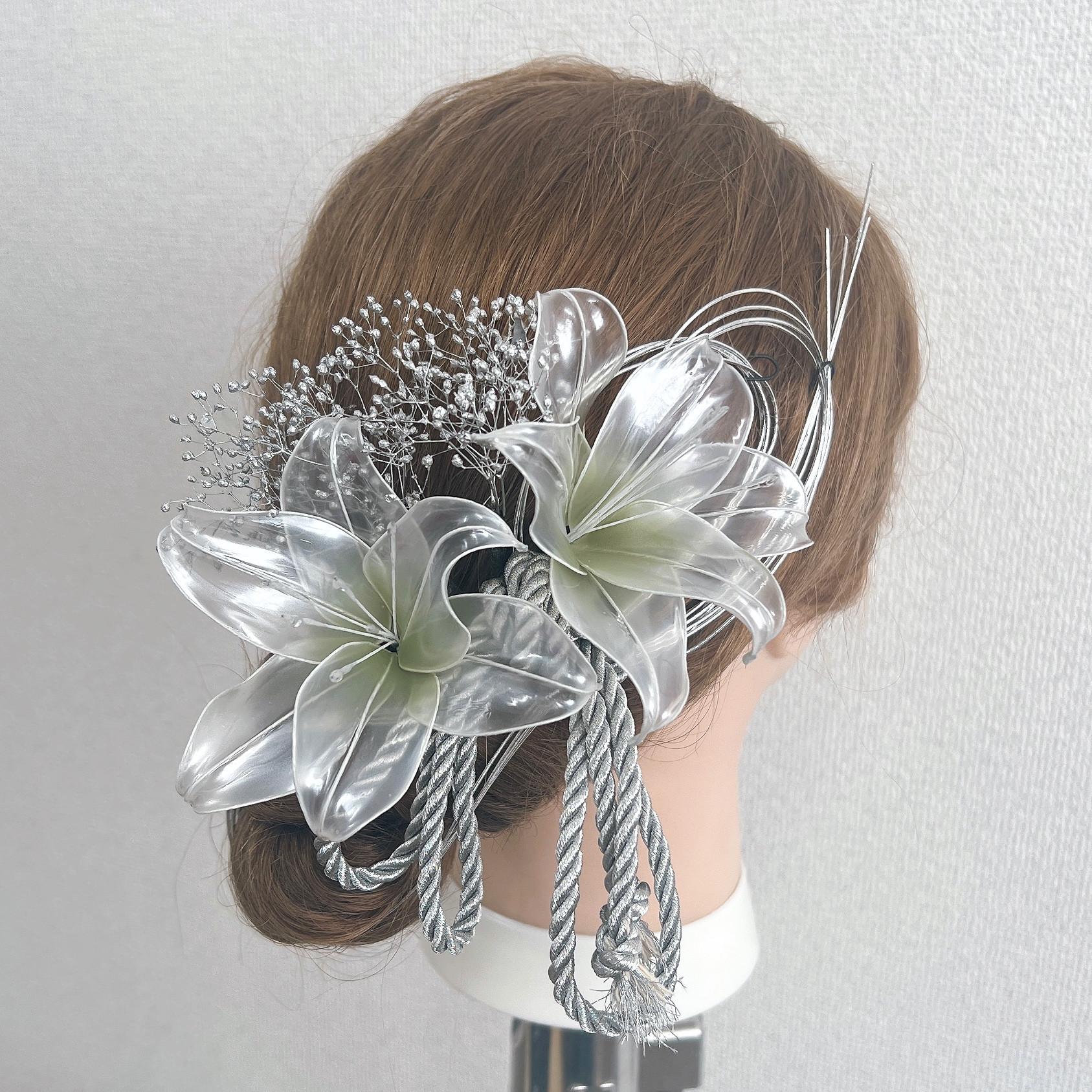 百合　和風ヘッドドレス 7点セット　h4085 4,914円