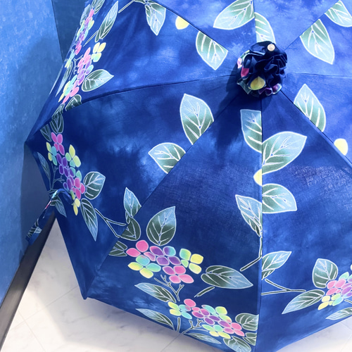 紫陽花 浴衣の日傘 2