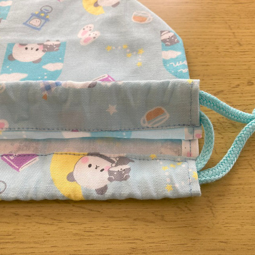 ハンドメイド 入学グッズ（6点セット）・小学校 ☆005・水色