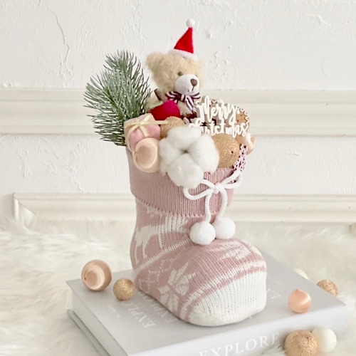 クリスマス2025】数量限定！ふわふわクマちゃんのクリスマスブーツ