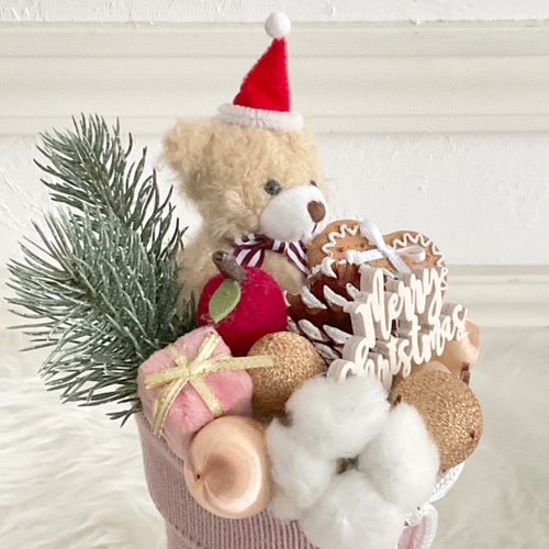 クリスマス2025】数量限定！ふわふわクマちゃんのクリスマスブーツ