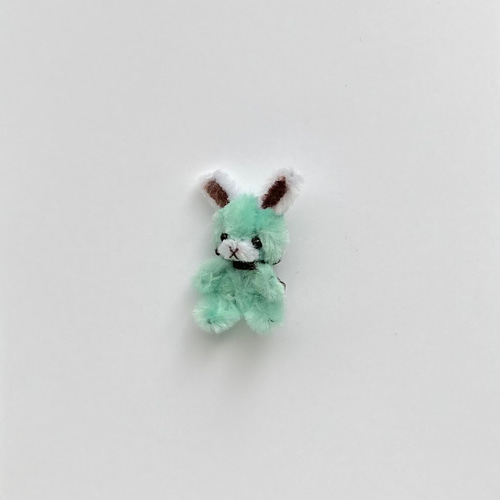 モールアート チョコミントカラーなくまとうさぎ ハンドメイド