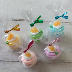 【数量限定】パステルカラー マカロン #626　5個  デコパーツ　 ミニチュア 1枚目の画像