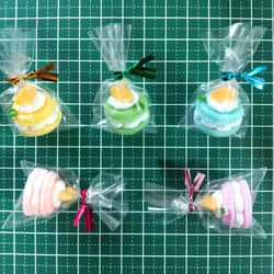 【数量限定】パステルカラー マカロン #626　5個  デコパーツ　 ミニチュア 5枚目の画像