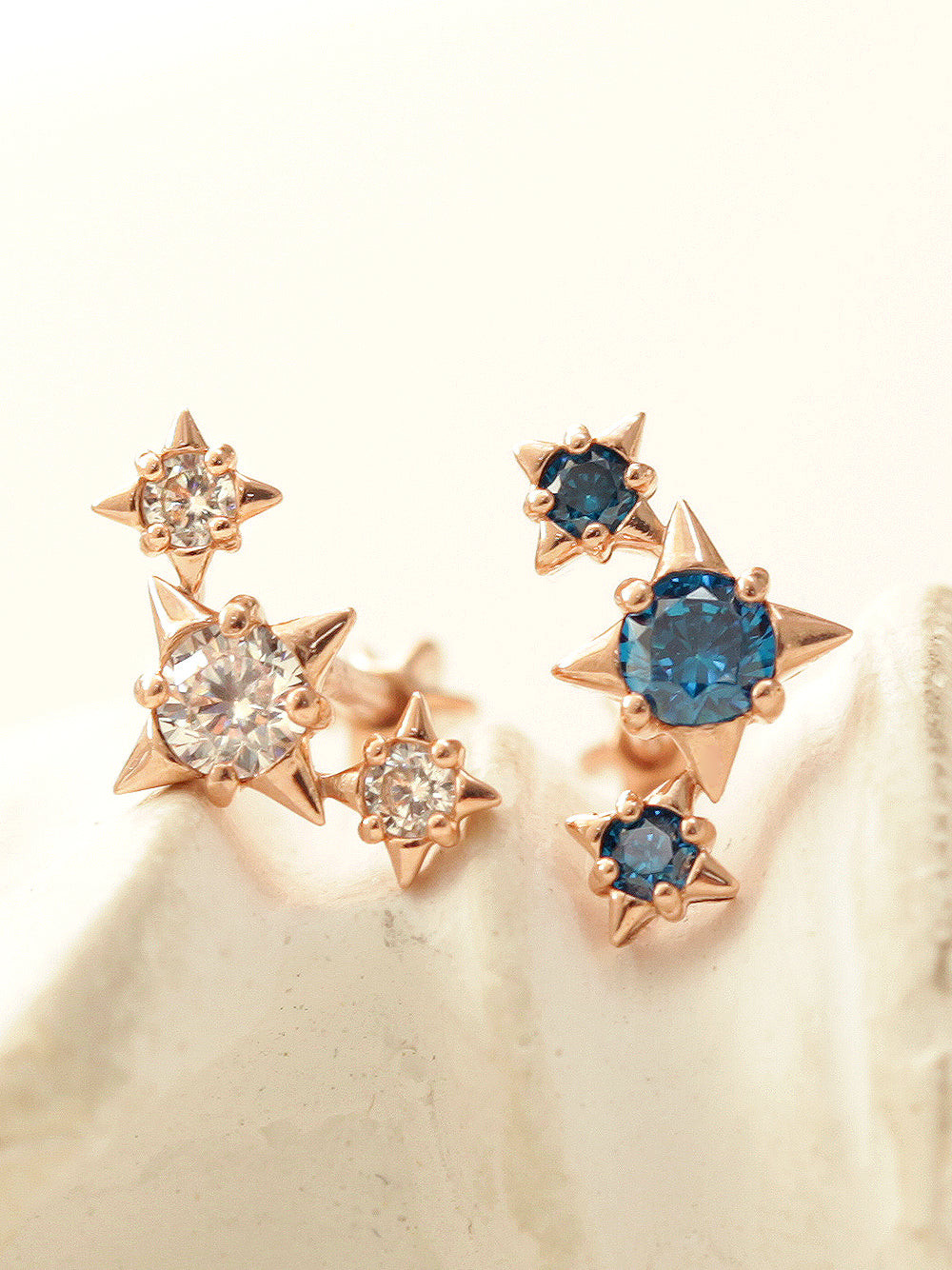 14K金 ゴールド 花 雪片 ヘリックス 軟骨 アンチトラガス アウター インナーコンク イヤリング ピアス ラブレット