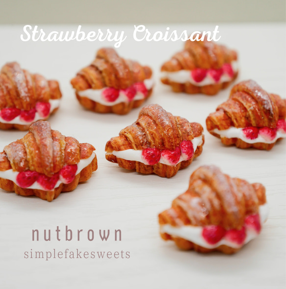 いちごクロワッサン【人気！】♡選べる金具♡ 2枚目の画像