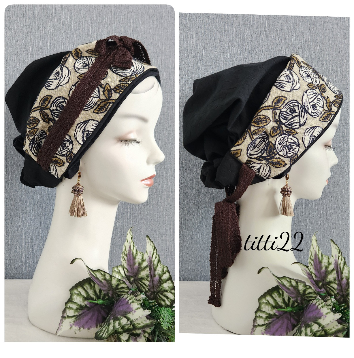 new♡【ミナペルホネン　rosy】帽子にもなるヘアターバン