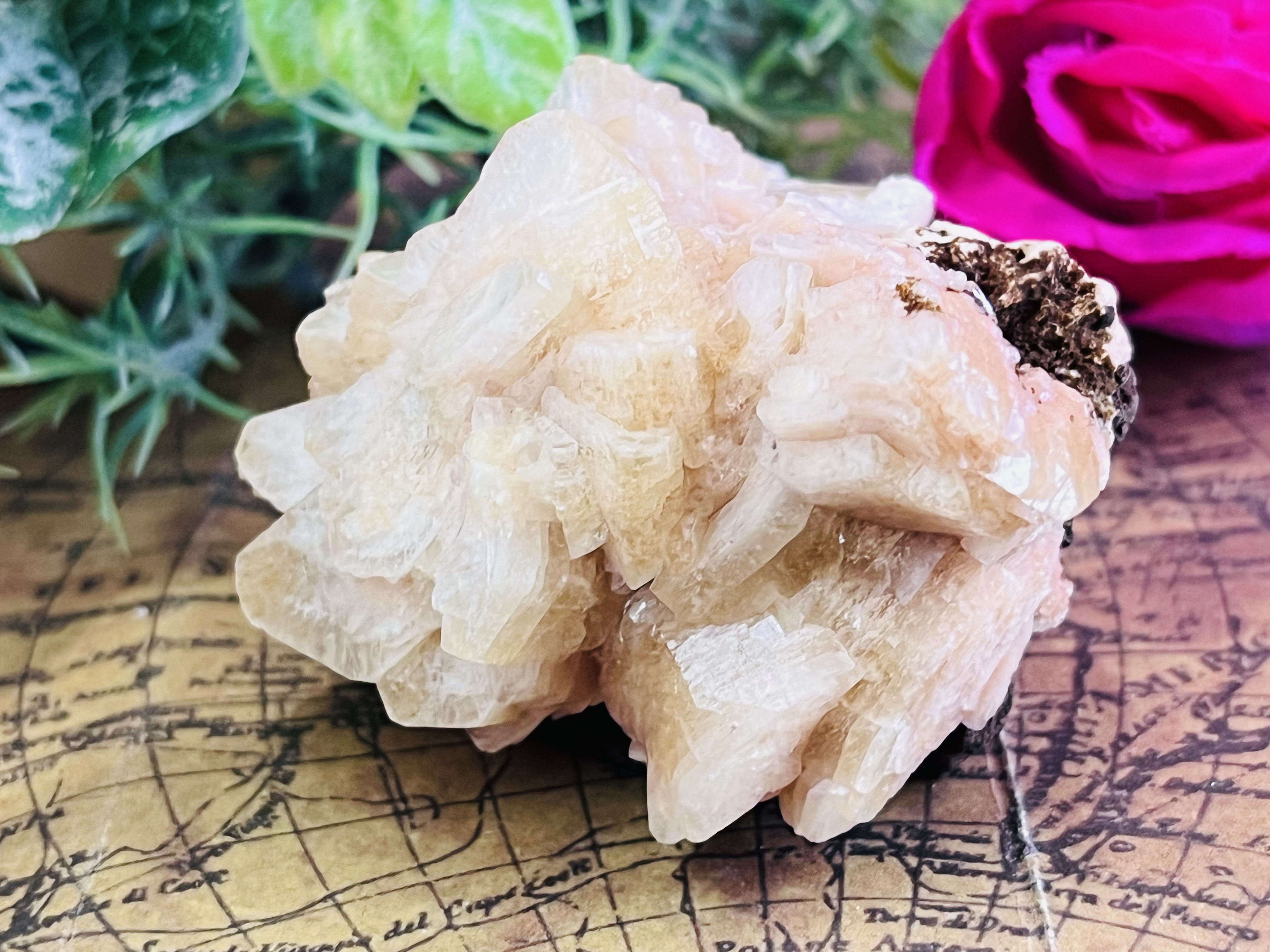 ヒューランダイト スチルバイト　ミックス　ラフストーン　原石　クラスター