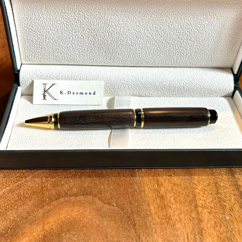 世界に1本だけ】黒檀のボールペン CZ35 ペン・筆記用具 金井工房 通販
