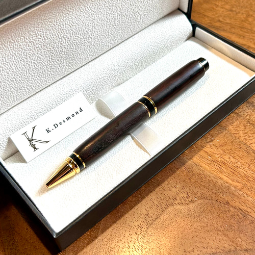 世界に1本だけ】黒檀のボールペン CZ35 ペン・筆記用具 金井工房 通販