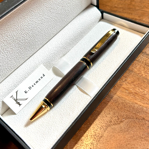 世界に1本だけ】黒檀のボールペン CZ35 ペン・筆記用具 金井工房 通販