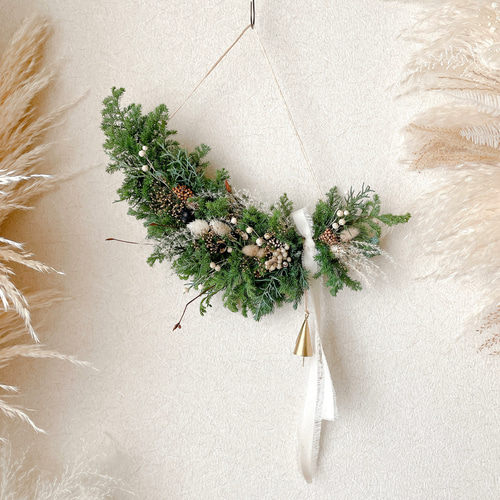 横長　縦長　ガーランド　スワッグ　リース 縦長ガーランド 縦長スワッグ リース ドライフラワー - メルカリ