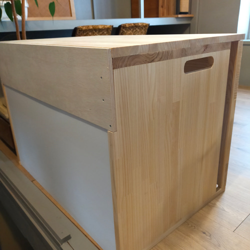 ストッカー付きデュオトイレ 2つしまえる 猫トイレカバー