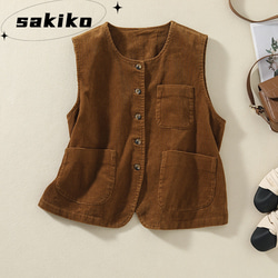 受注製作】通勤 レディースベスト 重ね着ベスト 軽量防寒ベスト