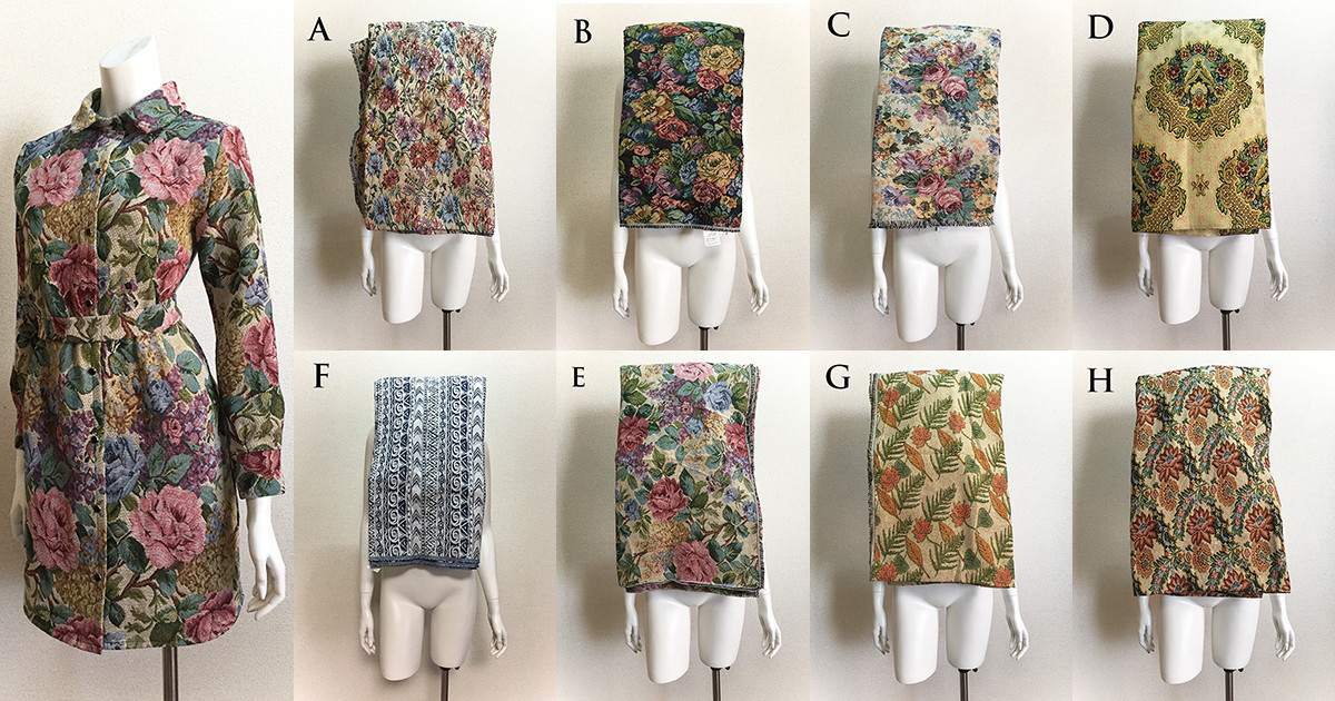 【オーダーメイド/受注生産】ゴブラン織りワンピース（KOJI TOYODA）＊生地8種類から選択可能です。