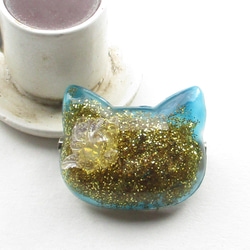 クォーツニャンコの子守唄は、僕の心に響くけれど、それはそれで試されている♪<ぼぼ屋のブローチ>SB1096 4枚目の画像