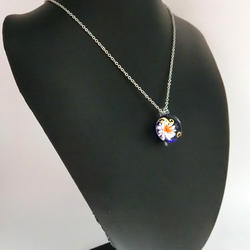   オレンジペンダントネックレス K10イエローゴールド オレンジムーンストーン ペンダント