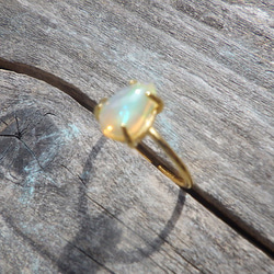 *sv925*蛋白石戒指 水滴形 Welo 埃塞俄比亞蛋白石戒指 第7張的照片