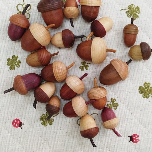 天然木 手作りどんぐり おまかせ 3個 その他インテリア雑貨 家具工房
