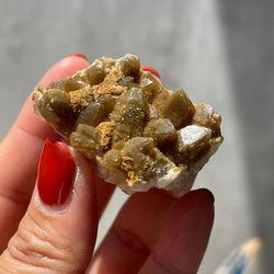 クンダリーニクォーツ【コンゴ産 非加熱天然シトリン】虹あり