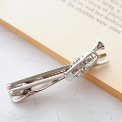 トランペットと選べるクリスタルのネクタイピン 5枚目の画像
