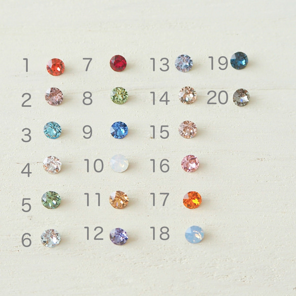 ト音記号と選べるクリスタルのネクタイピン 9枚目の画像