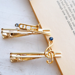 トロンボーンと選べるクリスタルのネクタイピン 7枚目の画像