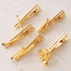 トロンボーンと選べるクリスタルのネクタイピン 5枚目の画像