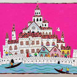 アムステルダムの街並み 絵画 奥村ユズル 通販 14653507｜Creema(クリーマ)