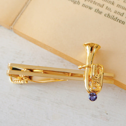 チューバと選べるクリスタルのネクタイピン 4枚目の画像