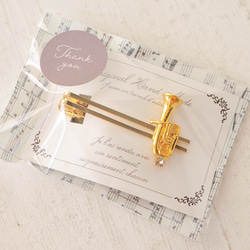 チューバと選べるクリスタルのネクタイピン 5枚目の画像