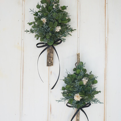 creema限定 超早割クリスマス 壁掛けクリスマスツリー ～ユーカリ