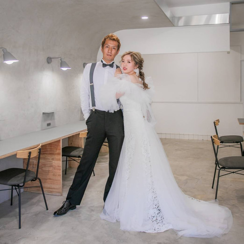 実例写真！ドレスアレンジ用トップスのみ ボレロ ソフトチュール オフ