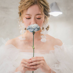 実例写真！ドレスアレンジ用トップスのみ ボレロ ソフトチュール オフ  