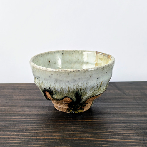 山田錦ぐい呑み碗(藁灰釉×黒飴釉) おちょこ・ぐい呑み・徳利 東条秋津