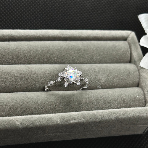 ベジ子様 リクエスト 2点 まとめ商品 モアサナイト 究極◇6.5mm 2ct モアサナイト 一粒ピアス シルバー◇silver925
