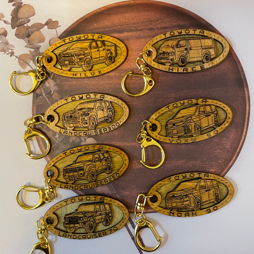 ホンダ ステップワゴンスパーダ HONDA希望ナンバー刻印 木製