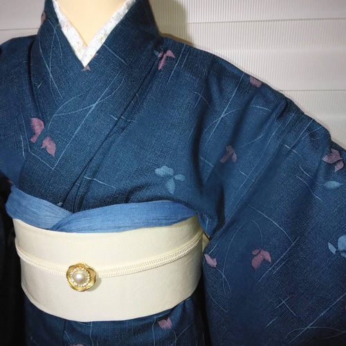 デニム風着物 新品未使用 単衣 大特価 着物 Keiko 通販｜Creema 
