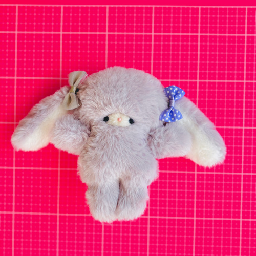 ラベンダーちゃん♡フワフワロップイヤー♡手のひらサイズのぬいぐるみ
