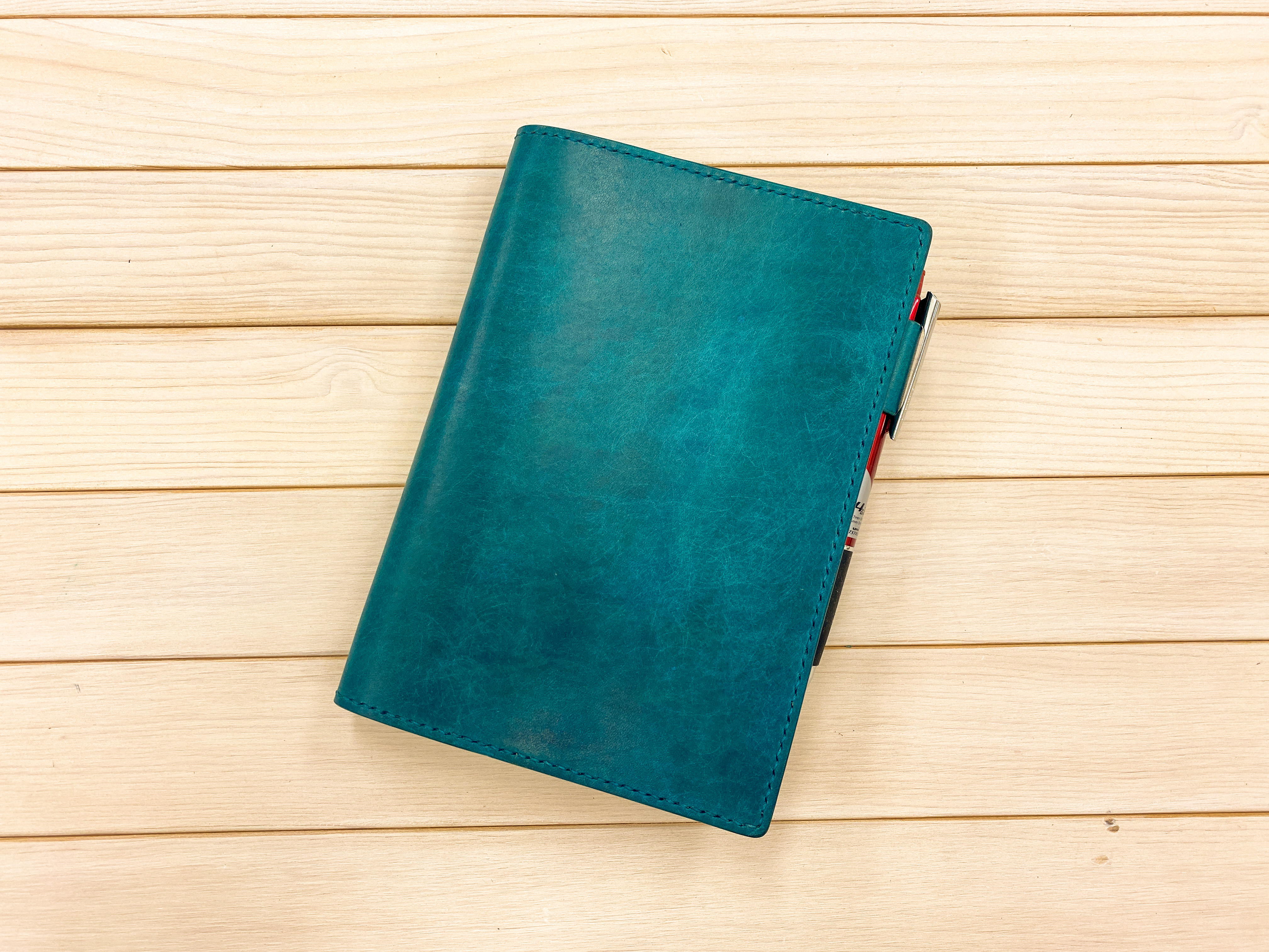 手帳カバー  A6／B6／A5／B5（スクラッチターコイズ）スケジュール帳