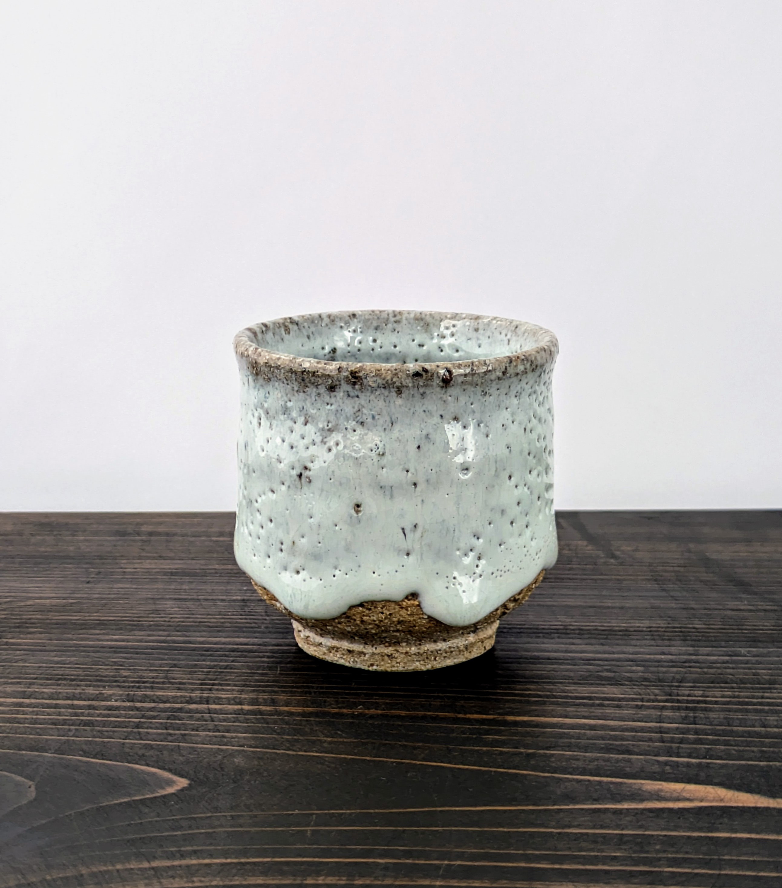 山田錦ぐい呑み(藁灰釉)