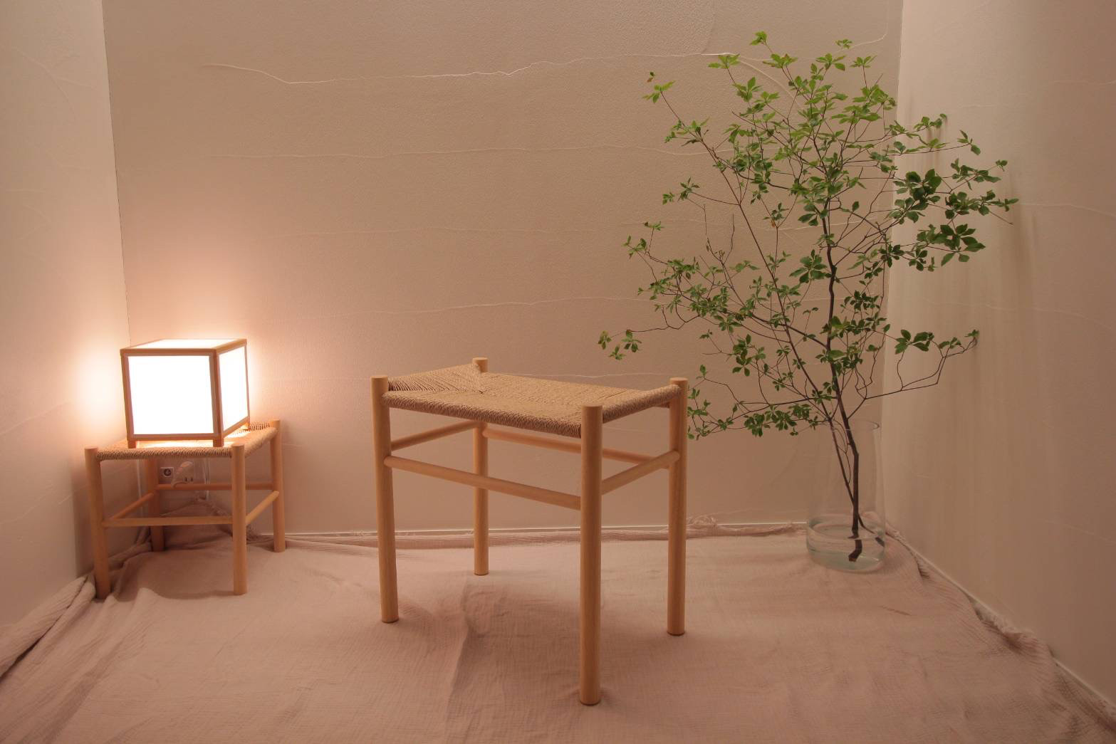 ペーパーコードスツール　SHIKAKU ペーパーコードスツール-長方形-SHIKAKU-Rectangle