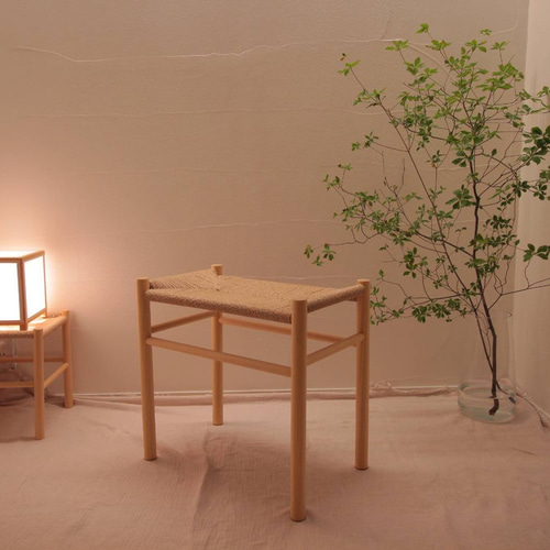 ペーパーコードスツール-長方形-SHIKAKU-Rectangle ペーパーコードスツール-長方形-SHIKAKU-Rectangle