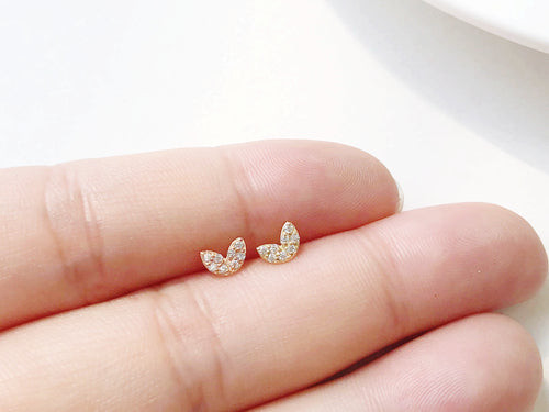 14K金 ゴールドハー 雪片 ヘリックス 軟骨 アンチトラガス アウター インナーコンク イヤリング ピアス ラブレット