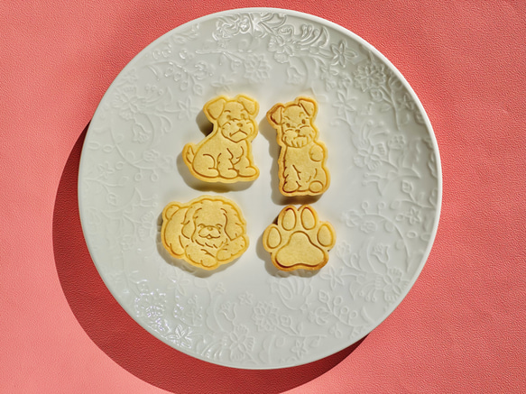 クッキー型　シュナウザー　お座り 2枚目の画像