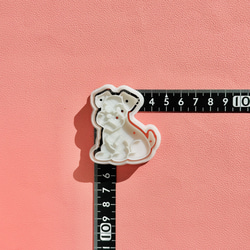 クッキー型　シュナウザー　お座り 3枚目の画像