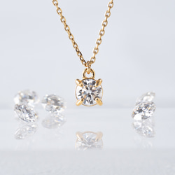 BOX付✨モアサナイトxスピネル 14kgf ネックレス 金アレ対応 モアサナイト ネックレス 金属アレルギー対応 サージカルステンレス製