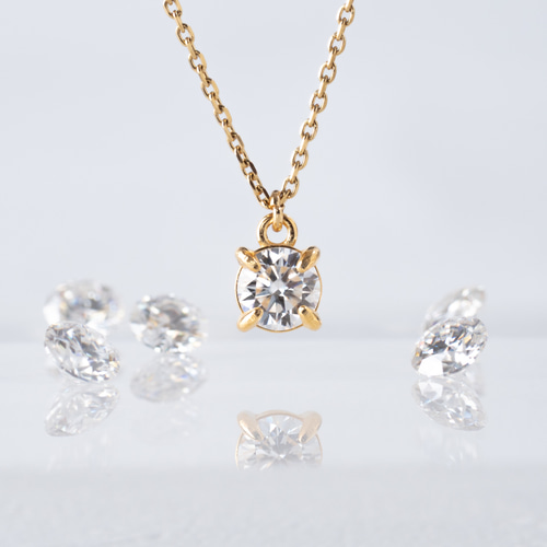 BOX付✨モアサナイトxスピネル 14kgf ネックレス 金アレ対応 BOX付✨スピネルxスピネル 14kgf ネックレス 金アレ対応 14kgf/金属