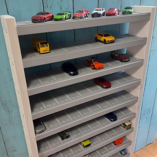 10段90台トミカ収納棚ロータリー交差点付ミニカーホットウィール 10段ミニカー90台収納棚ロータリー交差点付きトミカホット